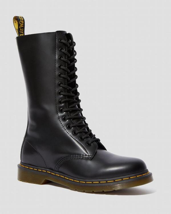 Dr Martens Dámské Vysoké Boty 1914 Smooth Černé, CZ-601453